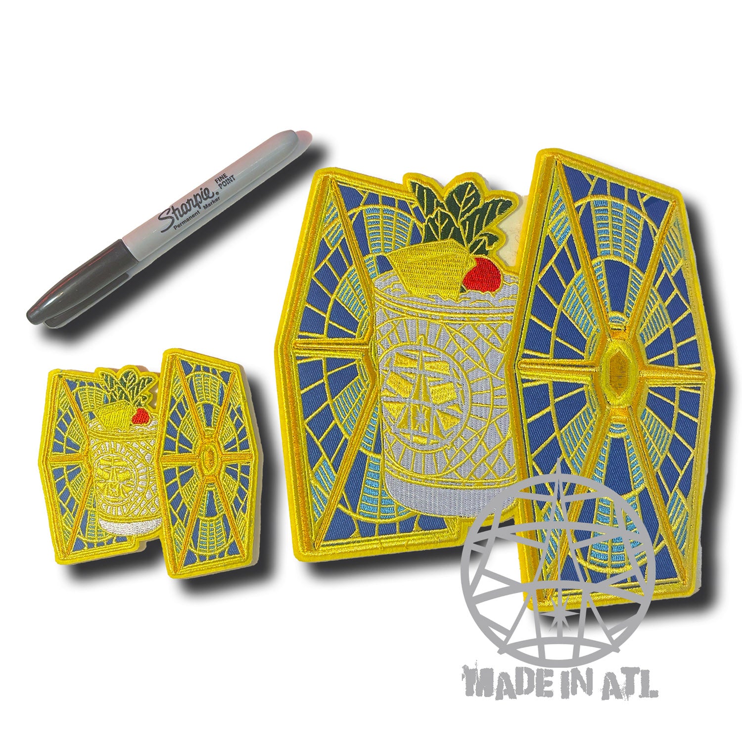 Patch Mai Tai Fighter Tiki Patches 3.5”