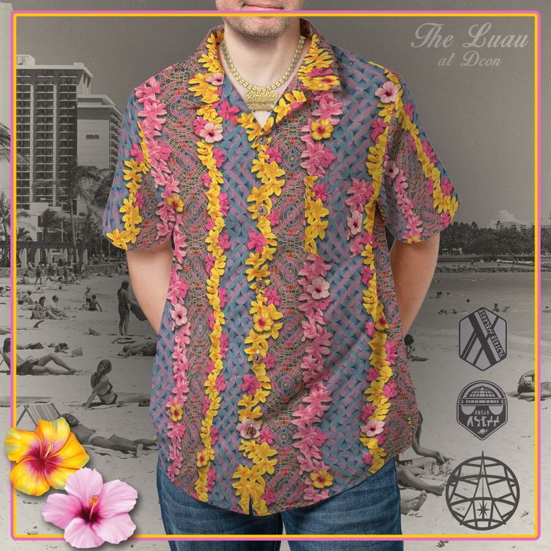 Vintage Hyatt & Marriott Carpet Dcon Luau Hawaiian Shirt (ETA 3 weeks)