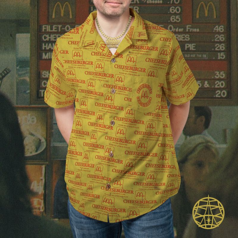 Cheeseburger Hawaiian Shirt (ETA 3 weeks)