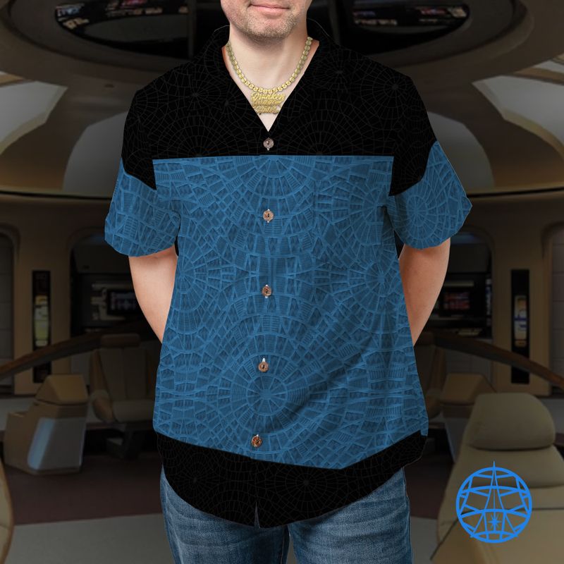Star Trek Carpet Blue Hawaiian Shirt (ETA 3 weeks)