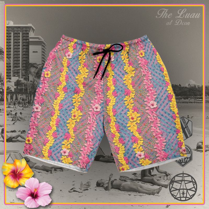 Vintage Hyatt & Marriott Carpet Dcon Luau Hawaiian Shorts (ETA 3 weeks)
