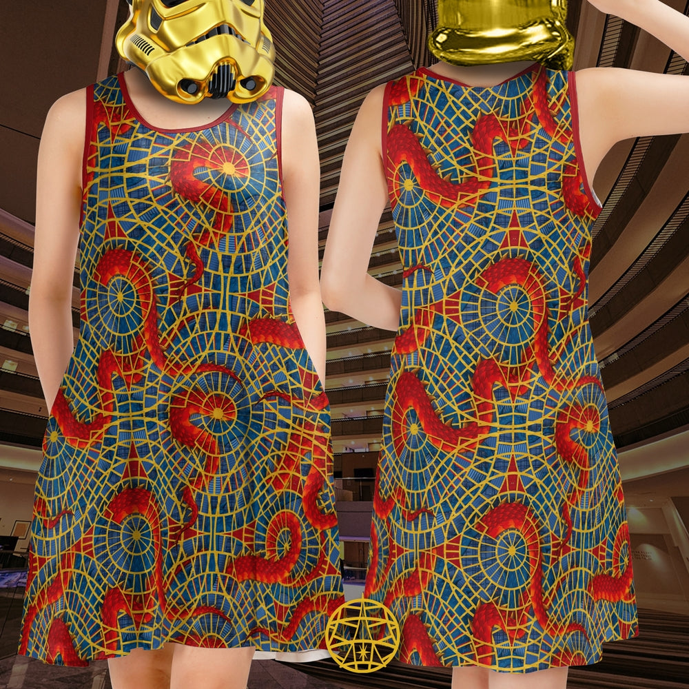 Dragon Carpet Sleeveless Dress w. Pockets (ETA 3 weeks)