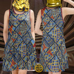 Patchwork Marriott Carpet Sleeveless Dress w. Pockets (New Cut)