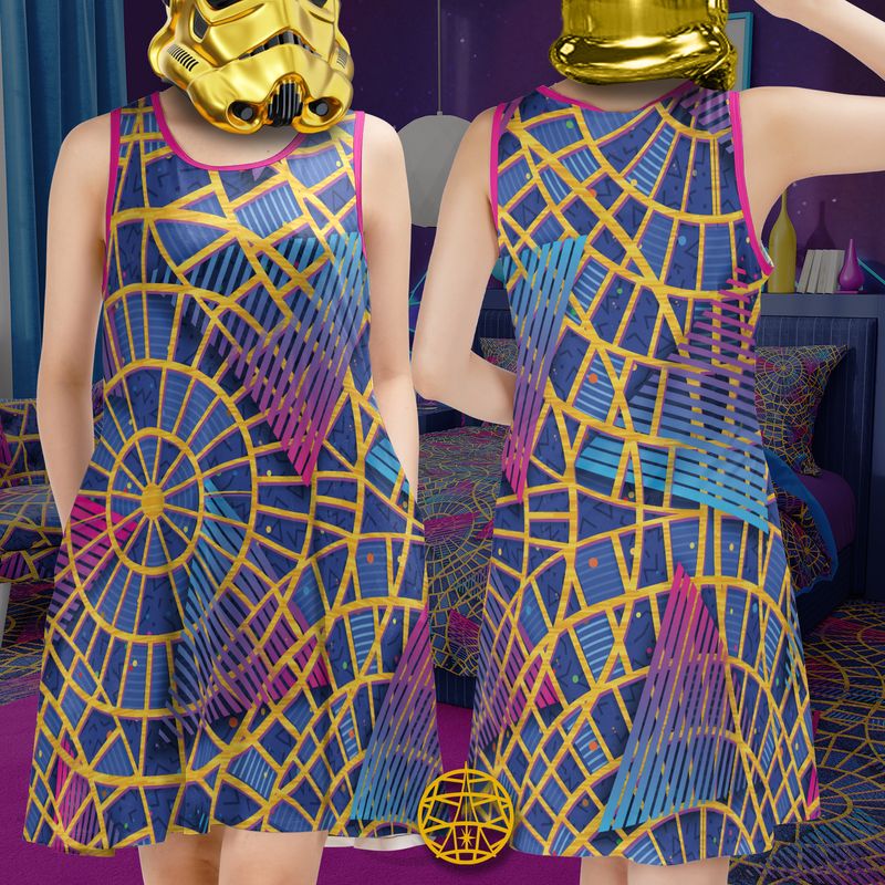 80s Marriott Carpet Sleeveless Dress w. Pockets (ETA 3 weeks)