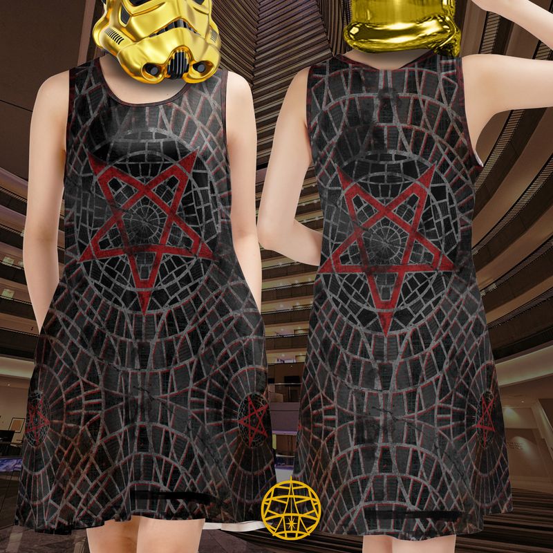 Goth Carpetgram Sleeveless Dress w. Pockets (ETA 3 weeks)
