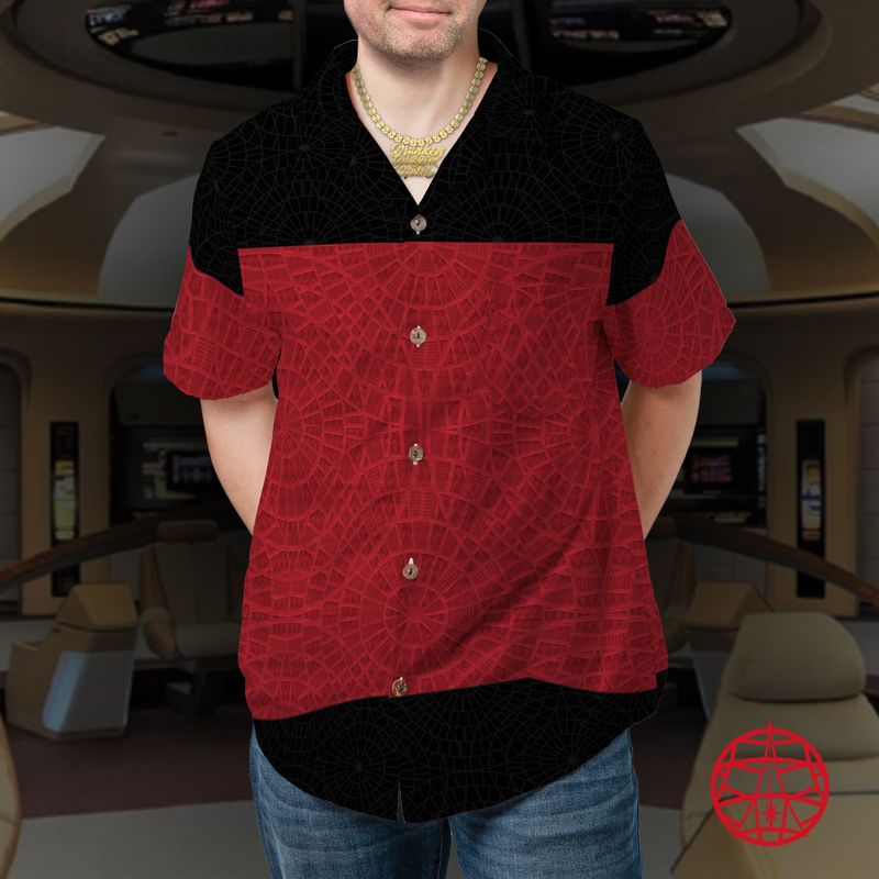 Star Trek Carpet Red Hawaiian Shirt (ETA 3 weeks)