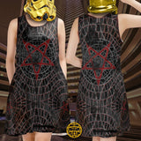 Goth Carpetgram Sleeveless Dress w. Pockets (New Cut)