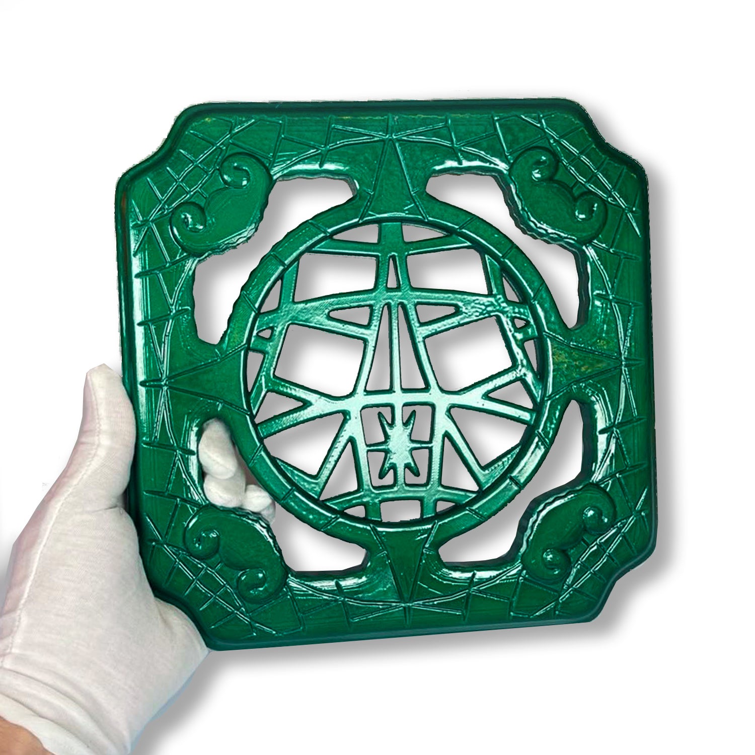 DDH Tile 9" Chinese Breezeway painted Plastic