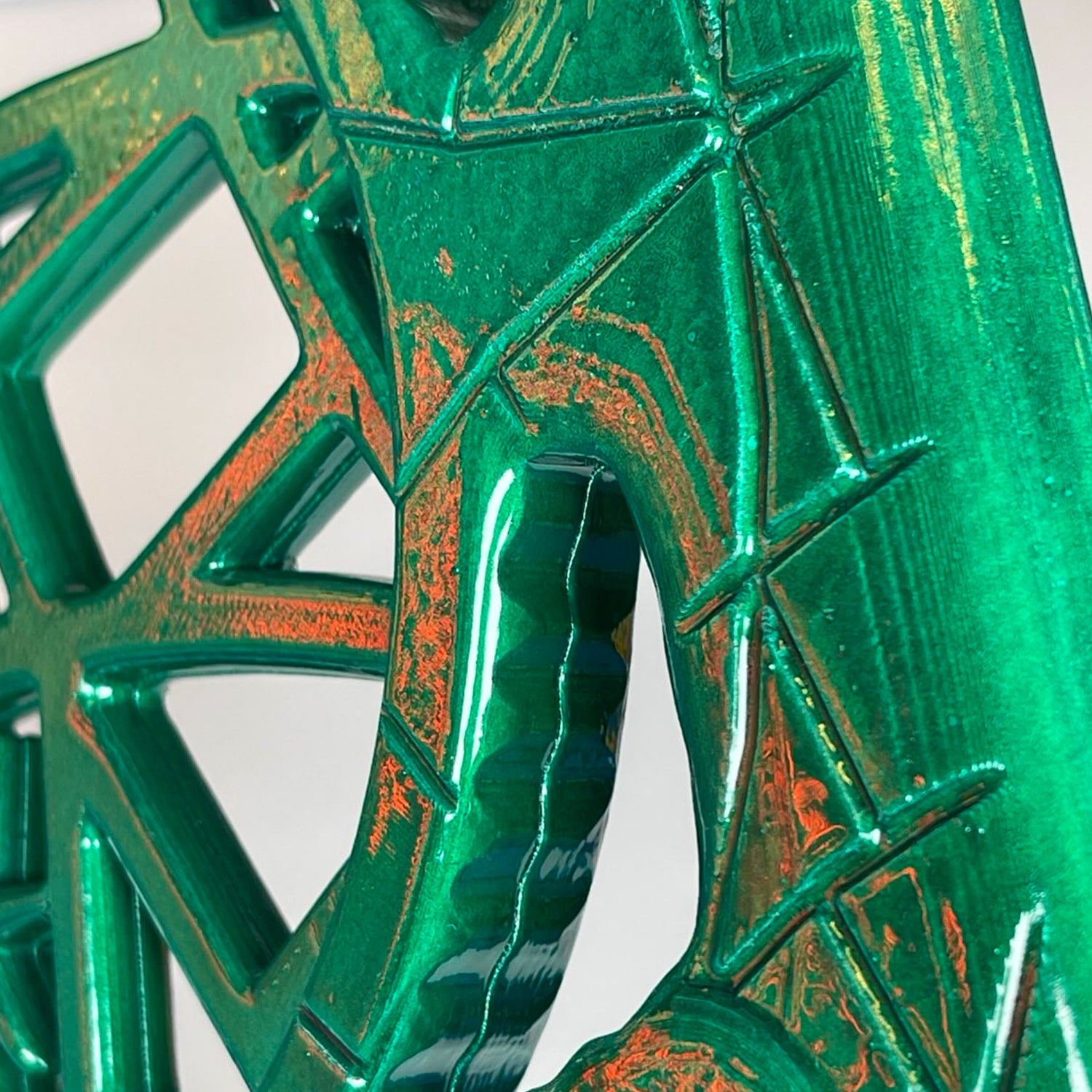 DDH Tile 9" Chinese Breezeway painted Plastic