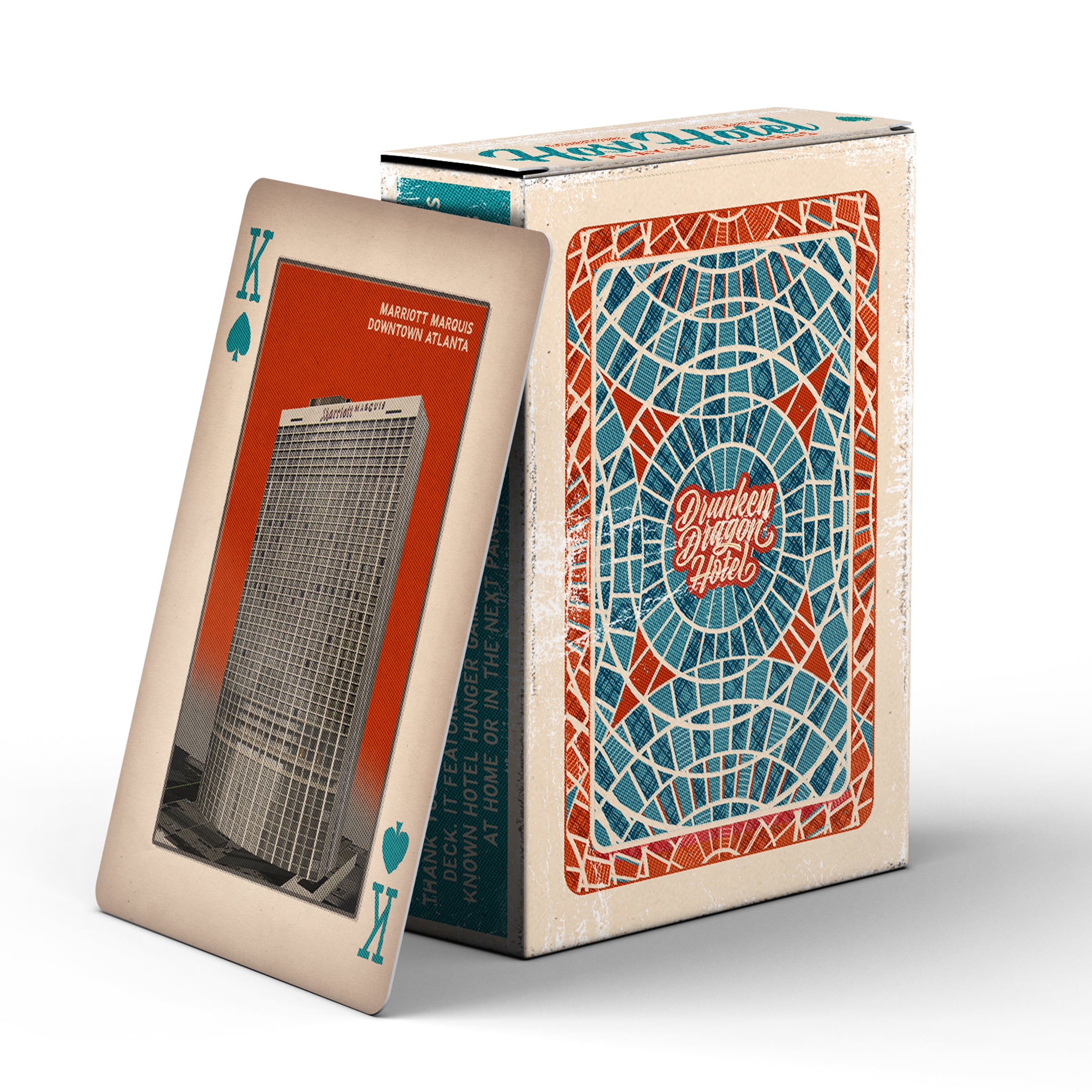 Vintage Downtown Atlanta Host-Hotel Poker Playing Cards