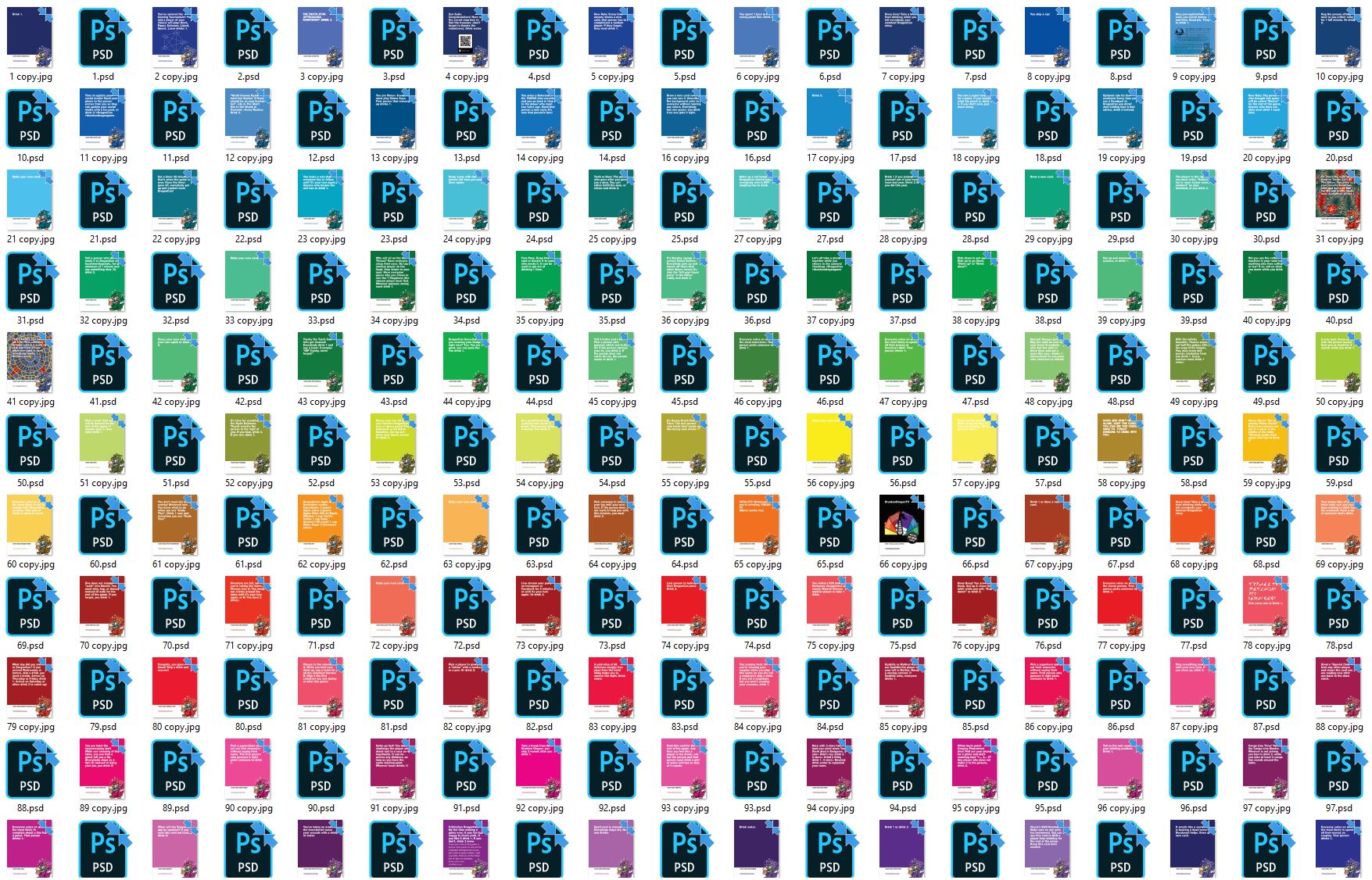 Drunken Dragon Game 110 Playing Cards