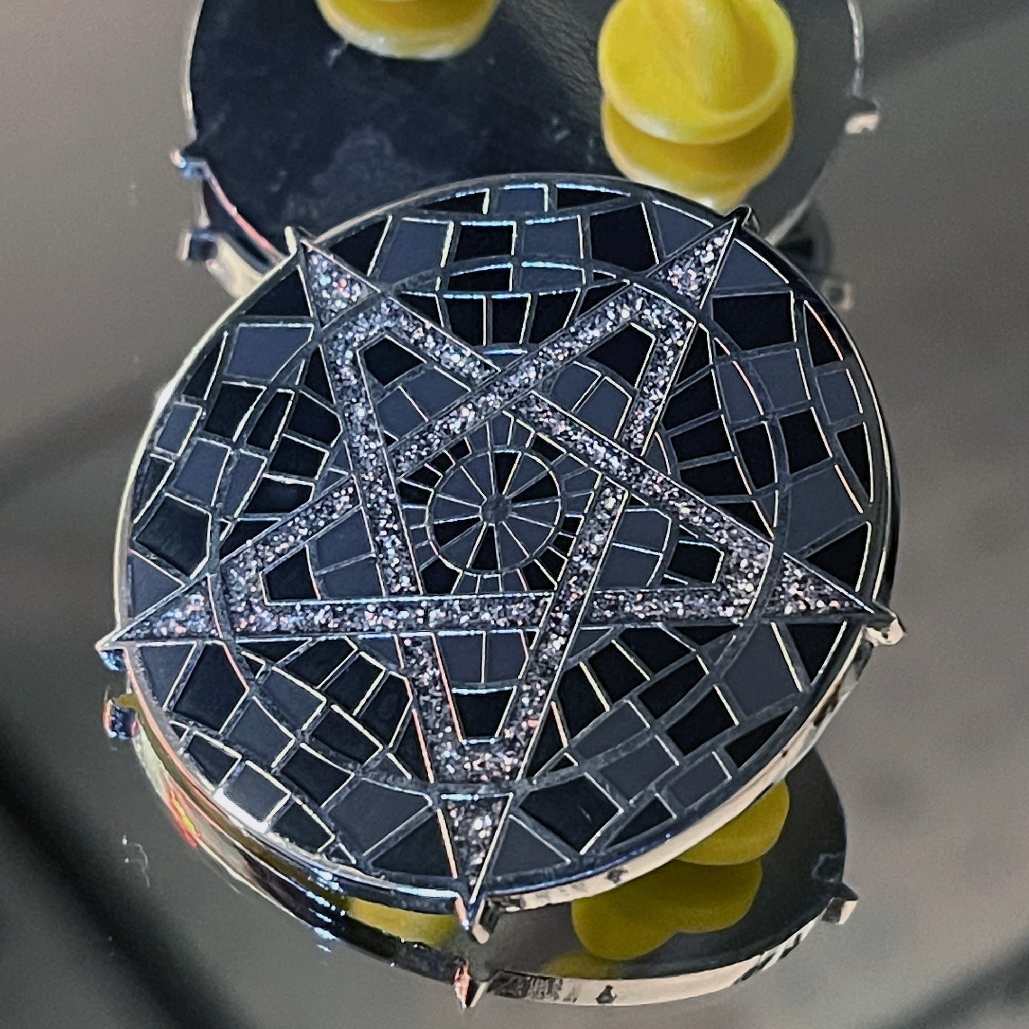 Carpetgram Enamel Pin Con-Cult Black Diamond Dust 50PCS edition