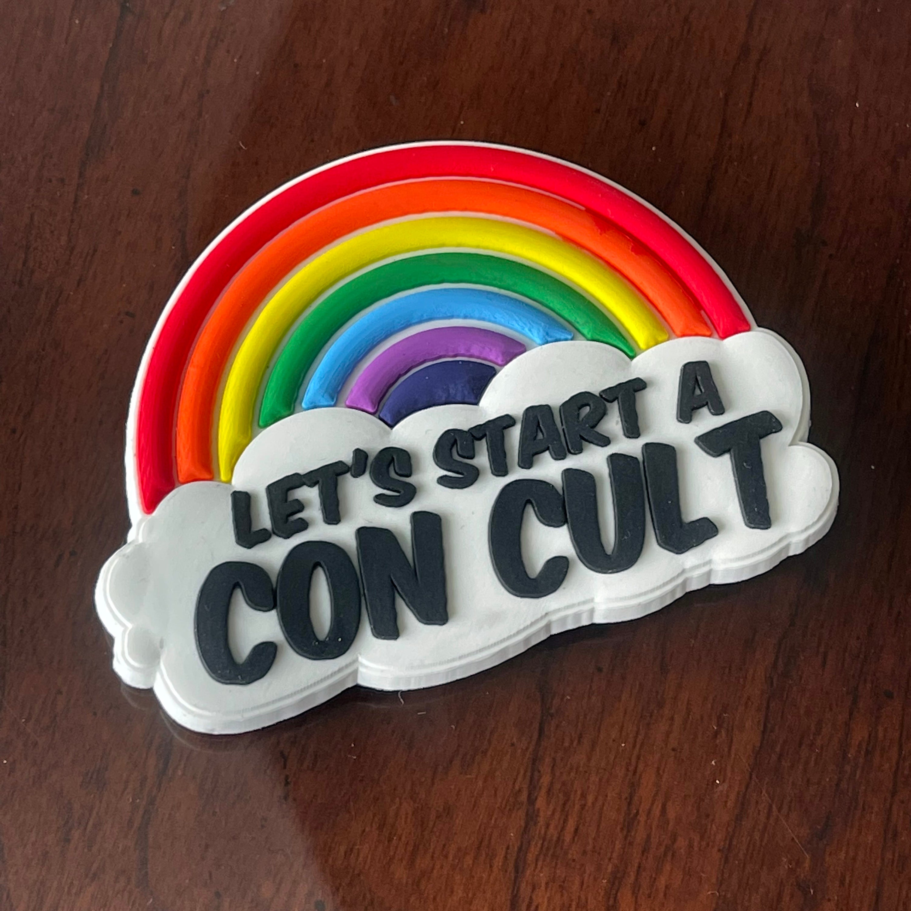 Con Cult "Glow in Dark" Fridge Magnet 3" Stocking Stuffer