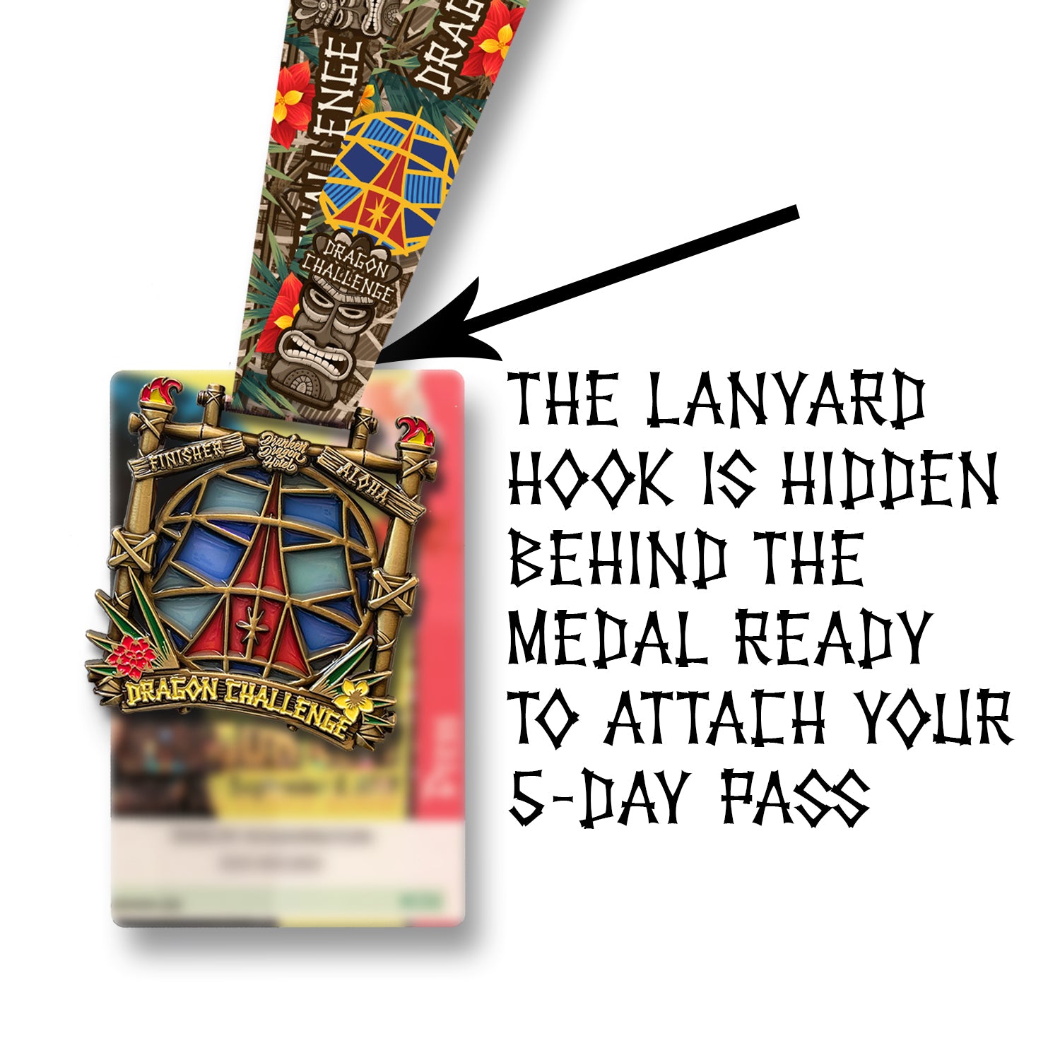 Dragon Challenge 2021 Medal + Lanyard